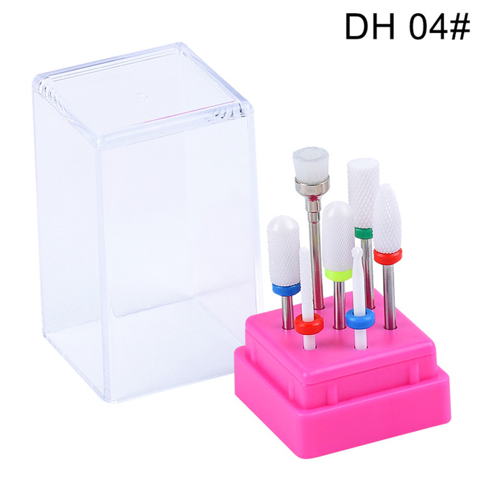 Polimento com Haste Salão de Beleza Pedicure Fresagem Cerâmica Multifuncional Brocas Conjunto Gel Limpo Unha Arte Manicure Profissional 15 High Quality Beleza e saúde