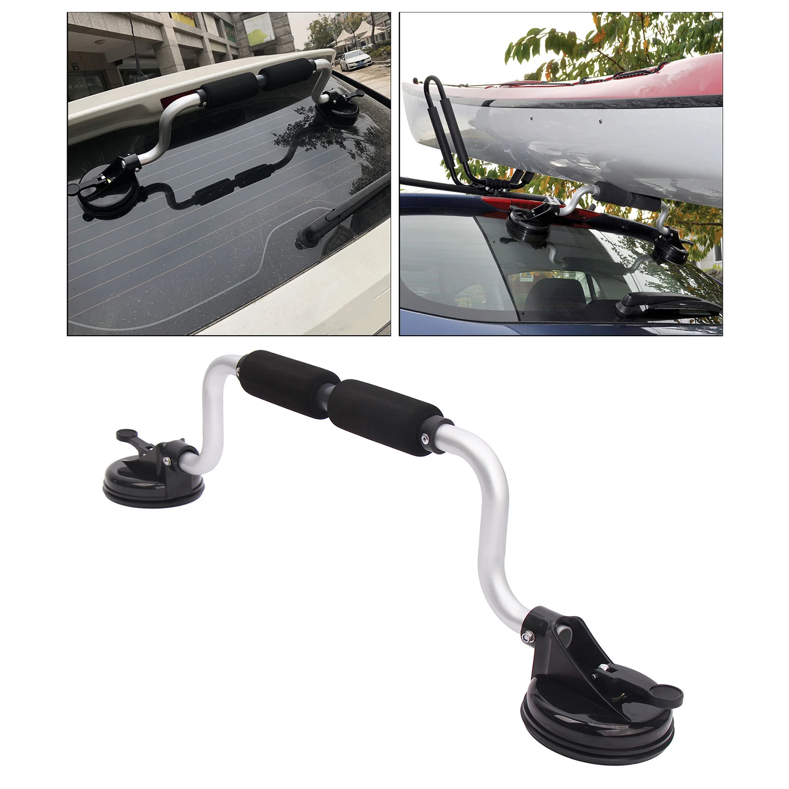 Kayak Roller Bracket Paddleboard Car Roof Rack Suction Cup Mount Holder