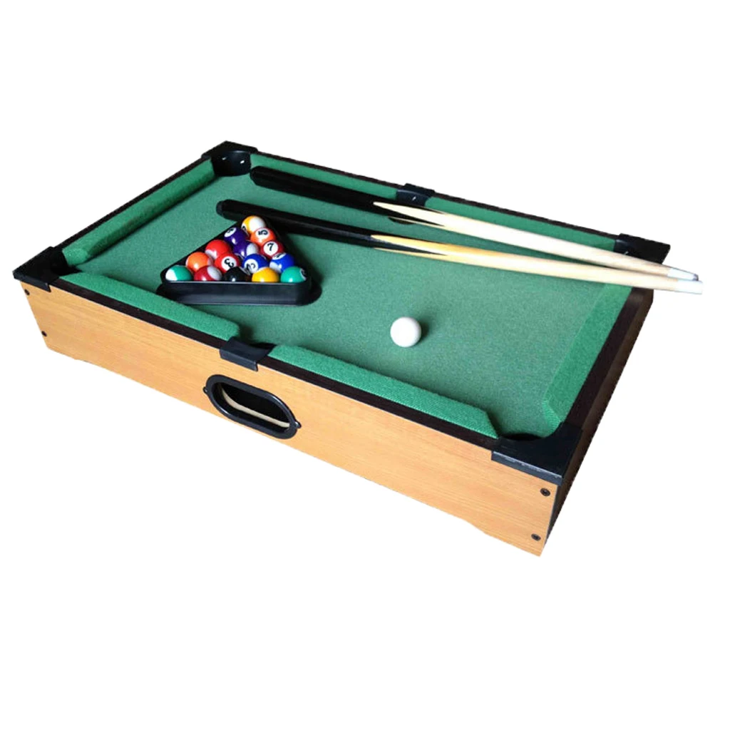 Pool Table Set Tabletop Billiards Family  Chalk Toy Child Gift Present