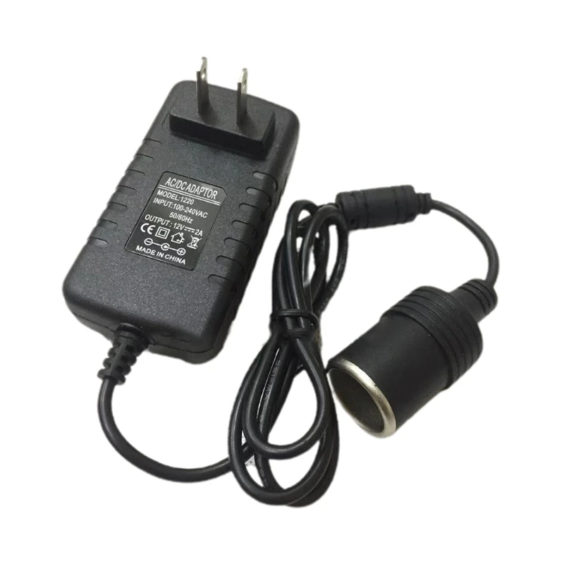 AC to DC Converter 12V 2A Car Cigarette Lighter Socket Power Adapter for Car Recorder Electronic Dog Small Equipment car fridge