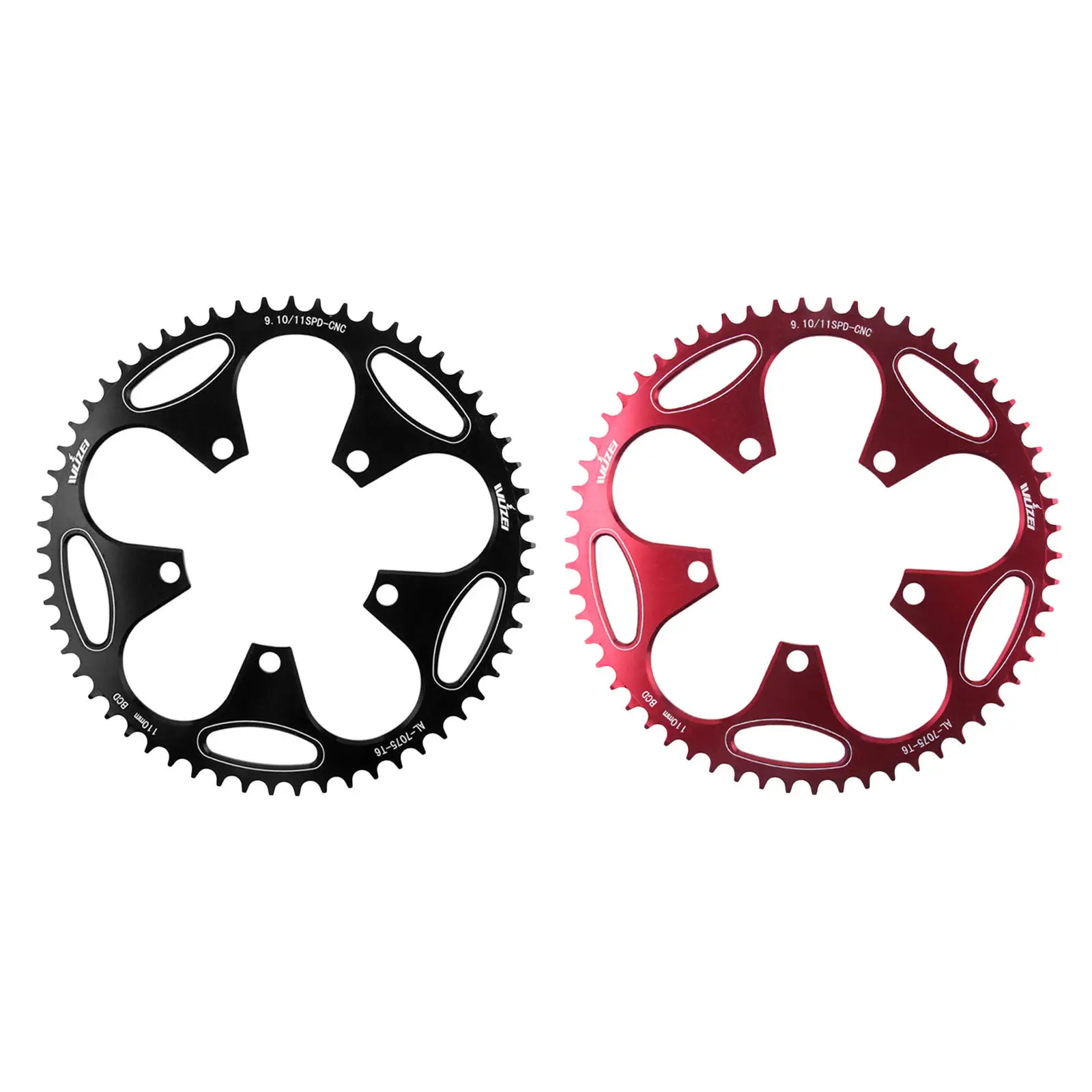 110BCD Bike Narrow Wide Chainring ,Aluminum Alloy 50/52/54/56/58/60T for Sprocket Accessories
