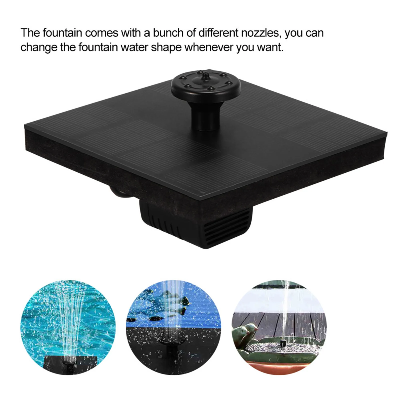 Solar Fountain Solar Water Pump Floating Fountain Outdoor Fountain for Outdoor Small Pond