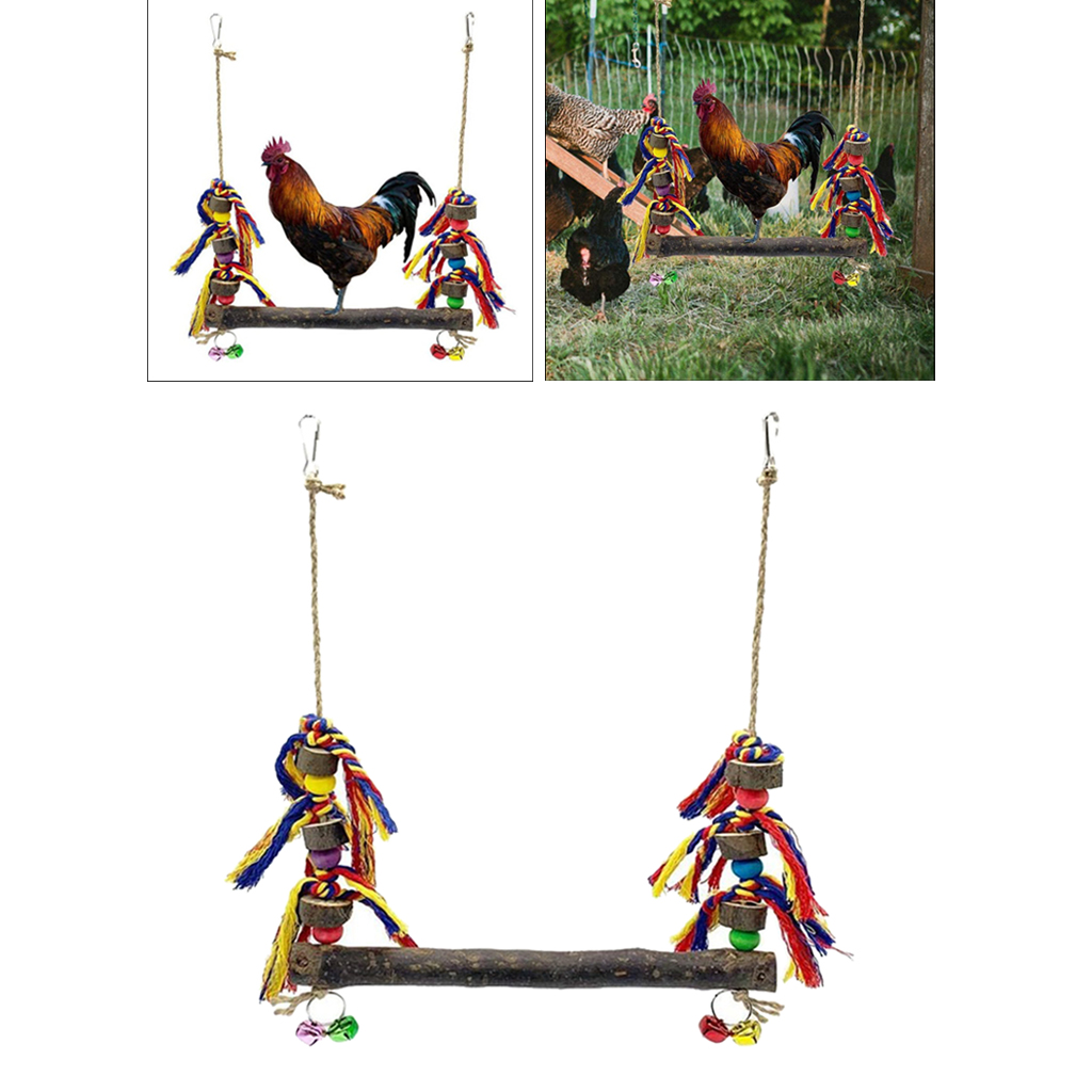 Chicken Ladder Perch Hanging Chicken Hens Large Birds Finches Climbing Toy