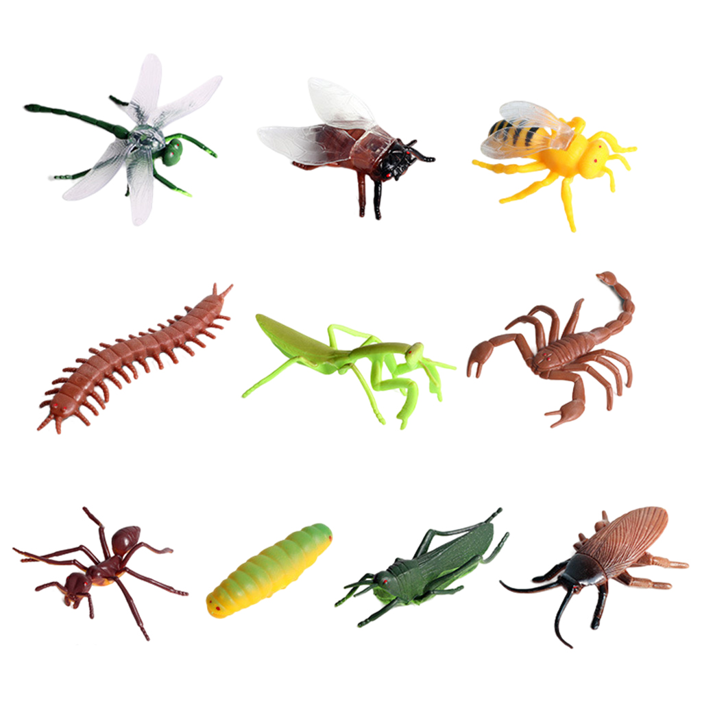 Insect Spider Butterfly Figurine Farm Wild Animal Model Action Figure Hot Toy Set For Children Gift Educational Toys