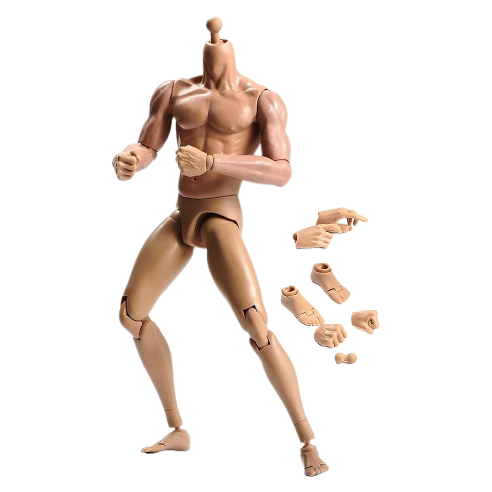 Flexible Seamless Articulado-Figura para Coleção, Masculino Muscular,
