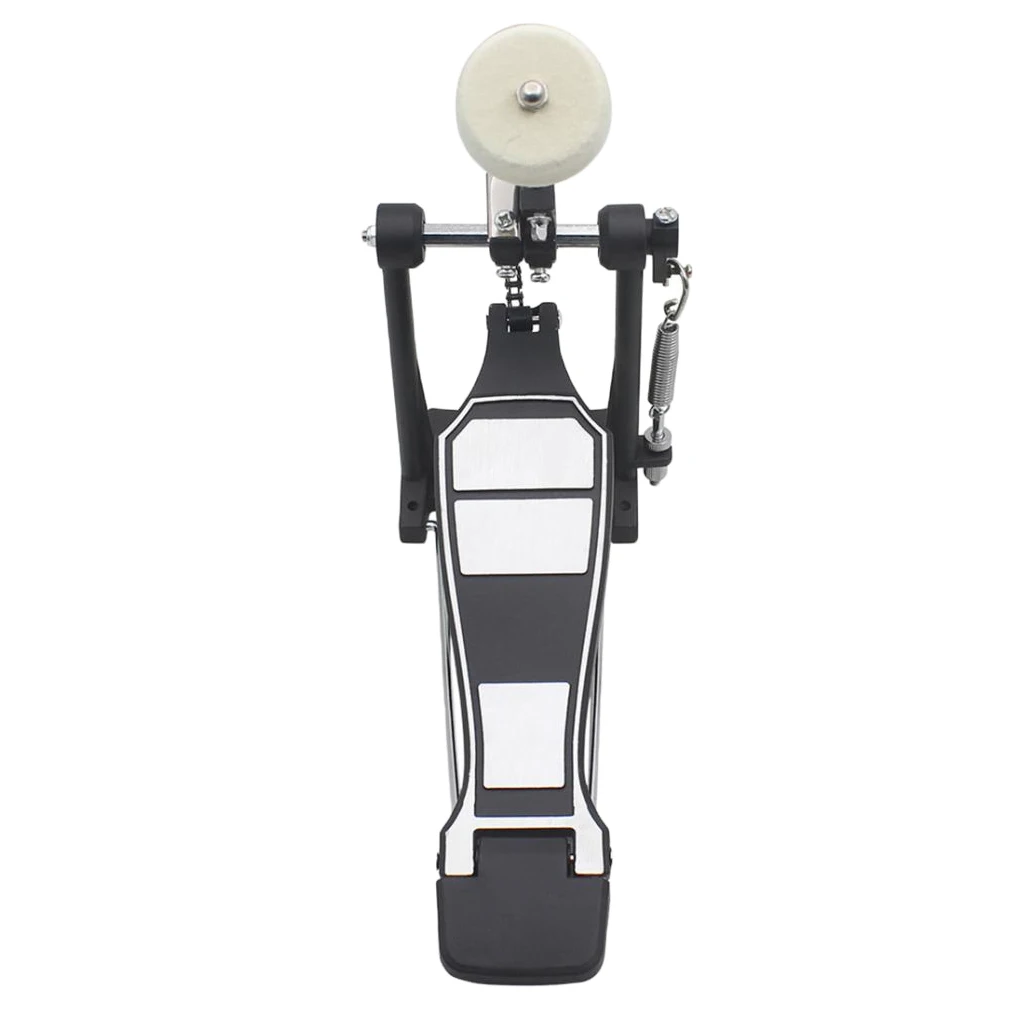 Single Foot Pedal with Drum Wool Beater Single Chain Drive for Drum Band 12.99x5.51x9.45inch