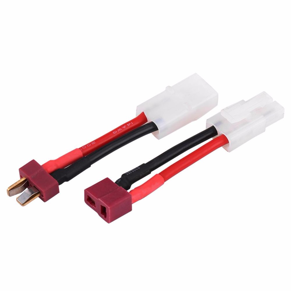 H9ae6f5ae38ea4ba981c78448a26b52caY NEW Adapter Female/Male Deans T Plug to Tamiya Connector Conversion Cable 16AWG For RC Drone Car Boat Quadcopter Battery