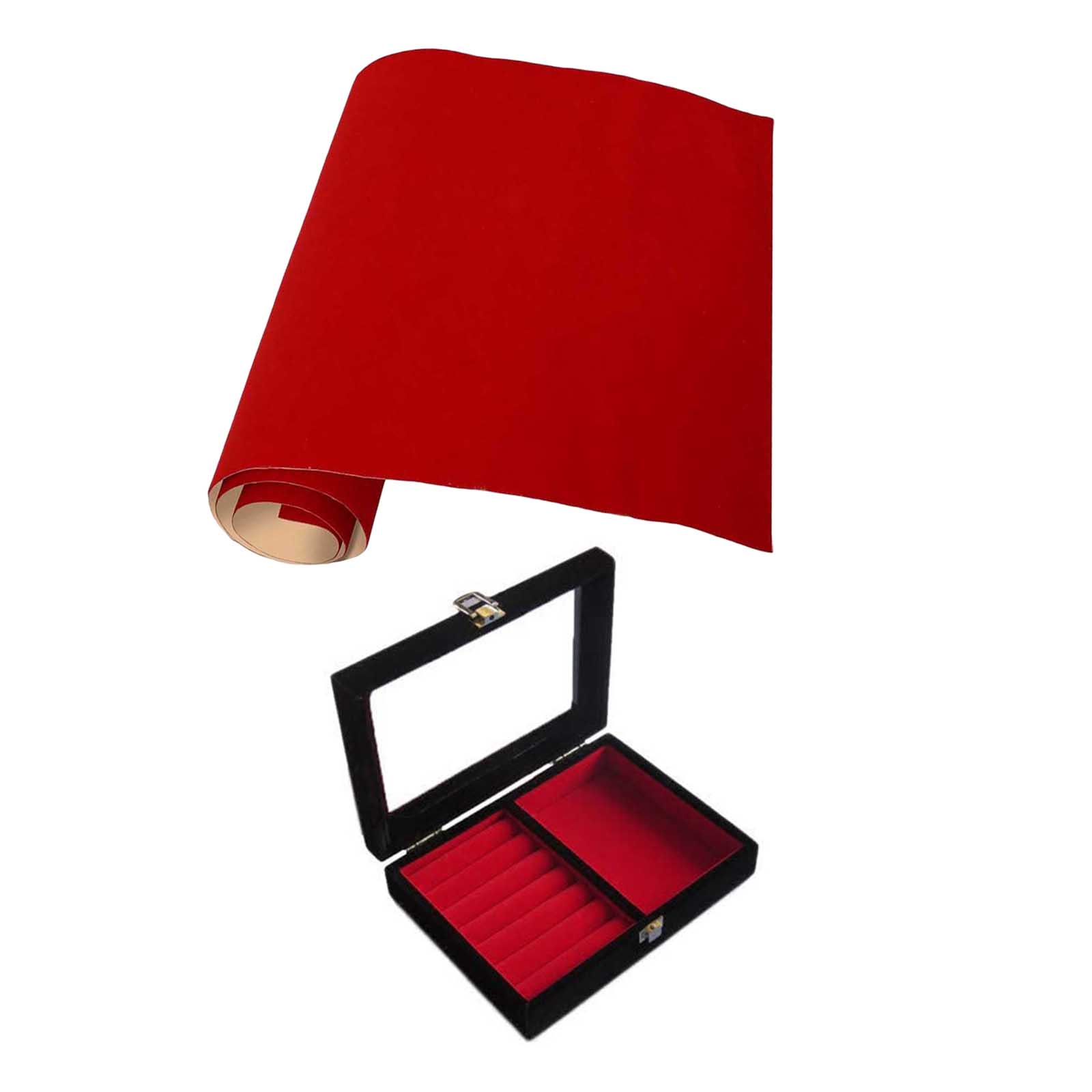 Self Adhesive Sticky Velvet Fabric Felt Sticker Roll for Arts Crafts Jewelry