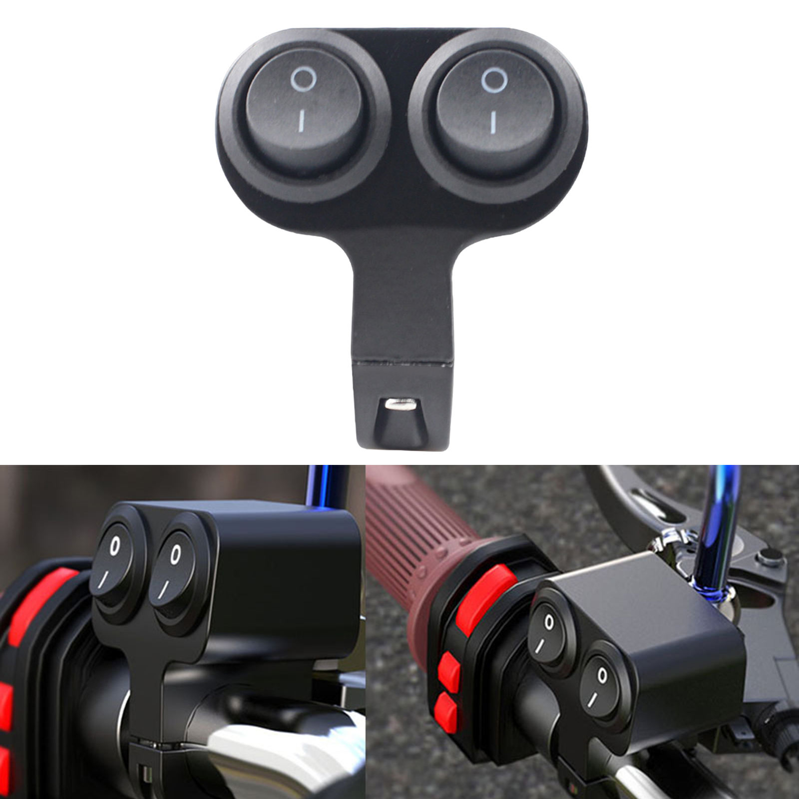 Aluminum Alloy Motorcycle Handlebar Control Switch 2 Choice Motorbike Horn ATV Handlebar Control Switch Button
