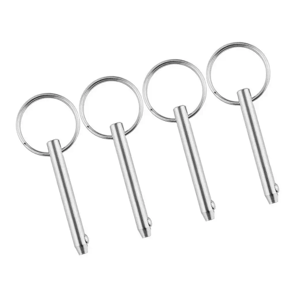 4pieces 5x51mm Stainless Steel Quick Release Pin Fit For Boat Top Deck Hinge -Boats Hinge Pins, Marine Hardwre Heavy Duty