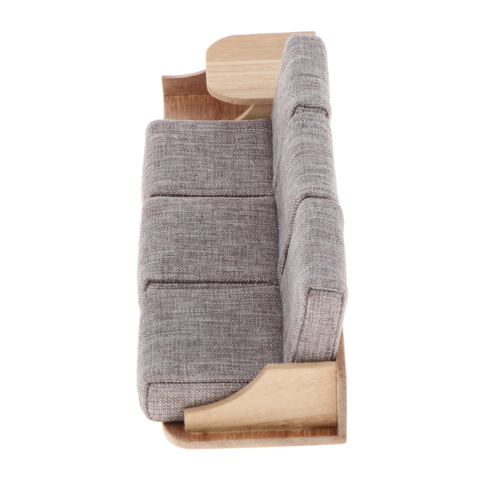 Dollhouse Furniture 1/12 Mini Sofa Cabinet Miniature for Doll House Decor