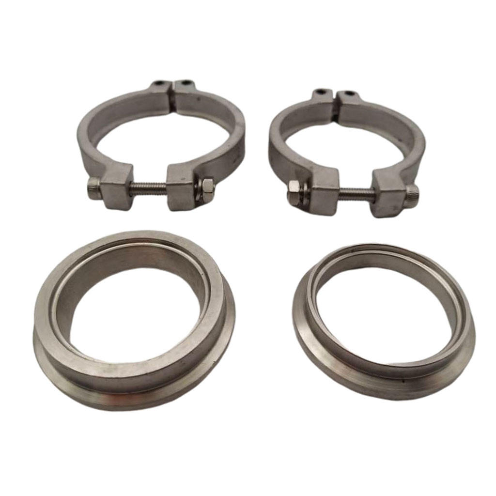 Stainless Steel V band Flang Clamp Set For Tial External Wastegate 44mm