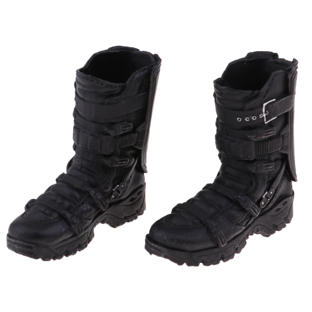 1/6 Scale Male Soldier Black Boots Shoes for 12'' Action Figure Hot Doll