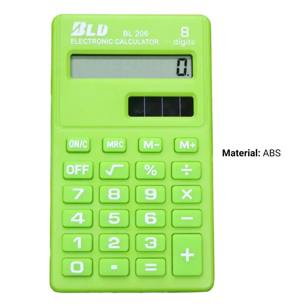 Electronic Mini Thin Design Calculator Students Study Orange Superper Office Supplier Candy Color 8 Digits Pocket Mini Calculator 