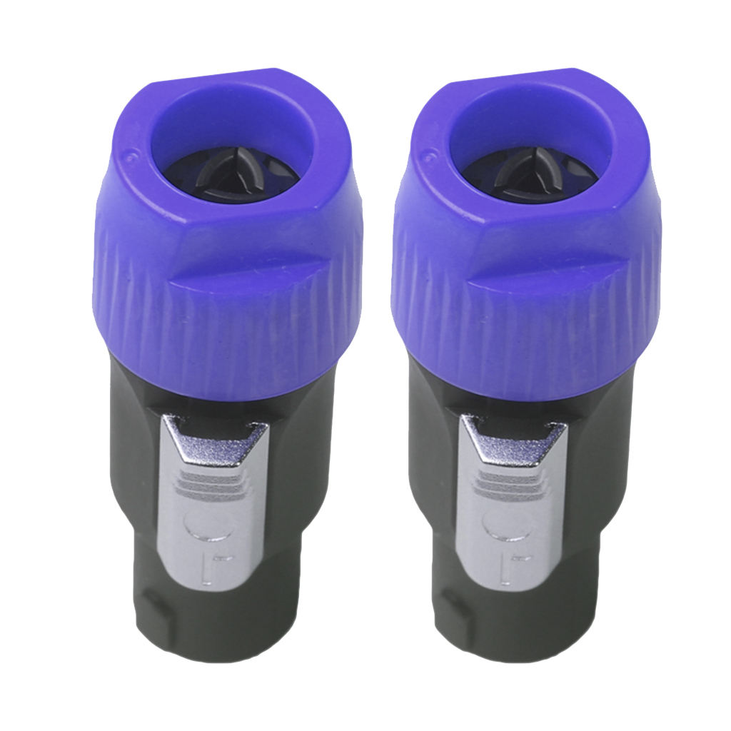 2pcs 4pins NL4FC Connector Plug Professional Audio Connector XLR Male Plug