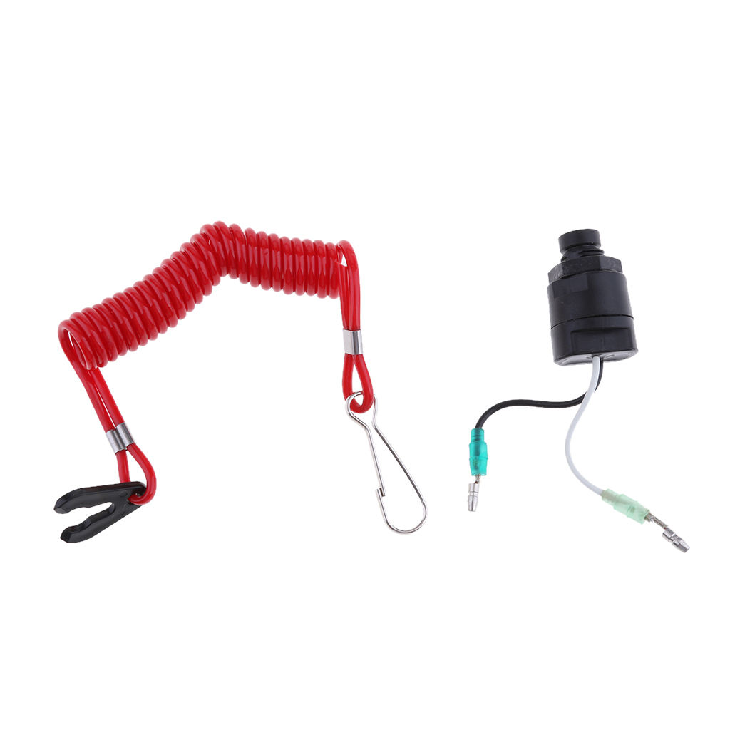 MagiDeal Universal Plastic Marine Boat Engine Stop Tether Switch Lanyard Kit for Kayak Canoe Boat Dinghy Yachts Accessories