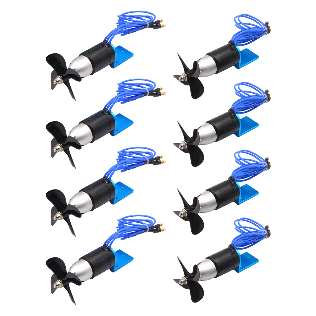 Underwater Thruster 24V Brushless Motor with 4 Propeller for RC Bait Tug Boat Nest Ship Submarine