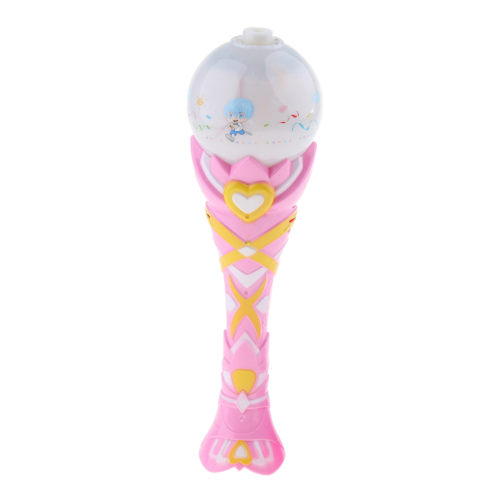 Children Toy Bubble Electric Creative Light Bulb Music Cartoon Automatic Magic Stick Kids Gift