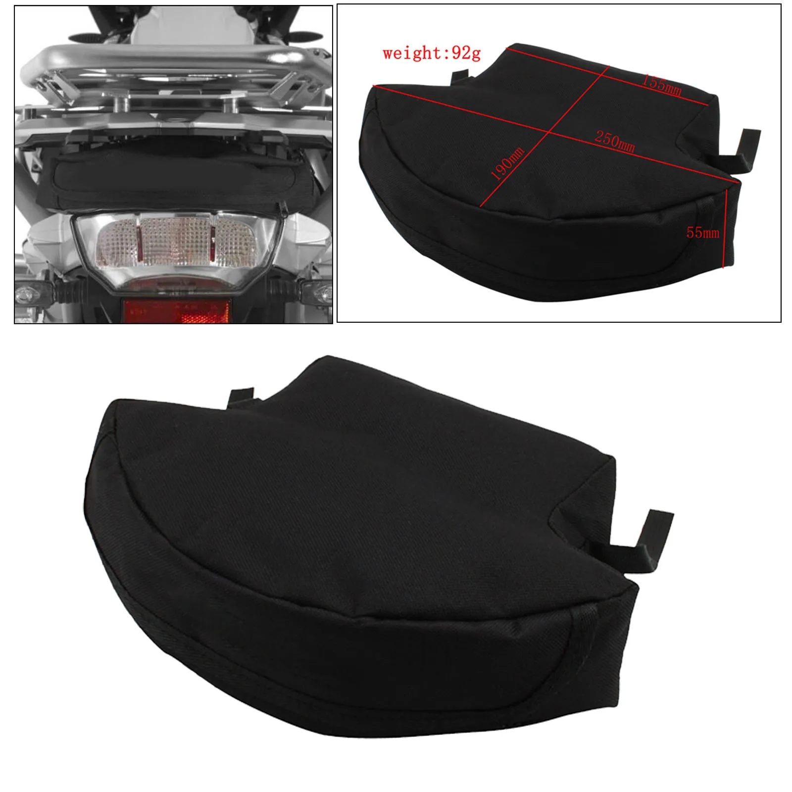Motorcycle Gap Tool Storage Bag Seat Tail Bag for BMW R1250GS R1200GS F850GS F750GS 2013-