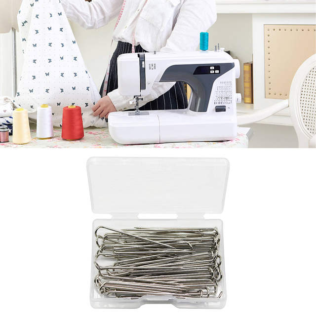 100 Spilli A U In Acciaio Inox - Per Cucito, Fai Da Te, 23 Mm, Con Scatola - Foto 12