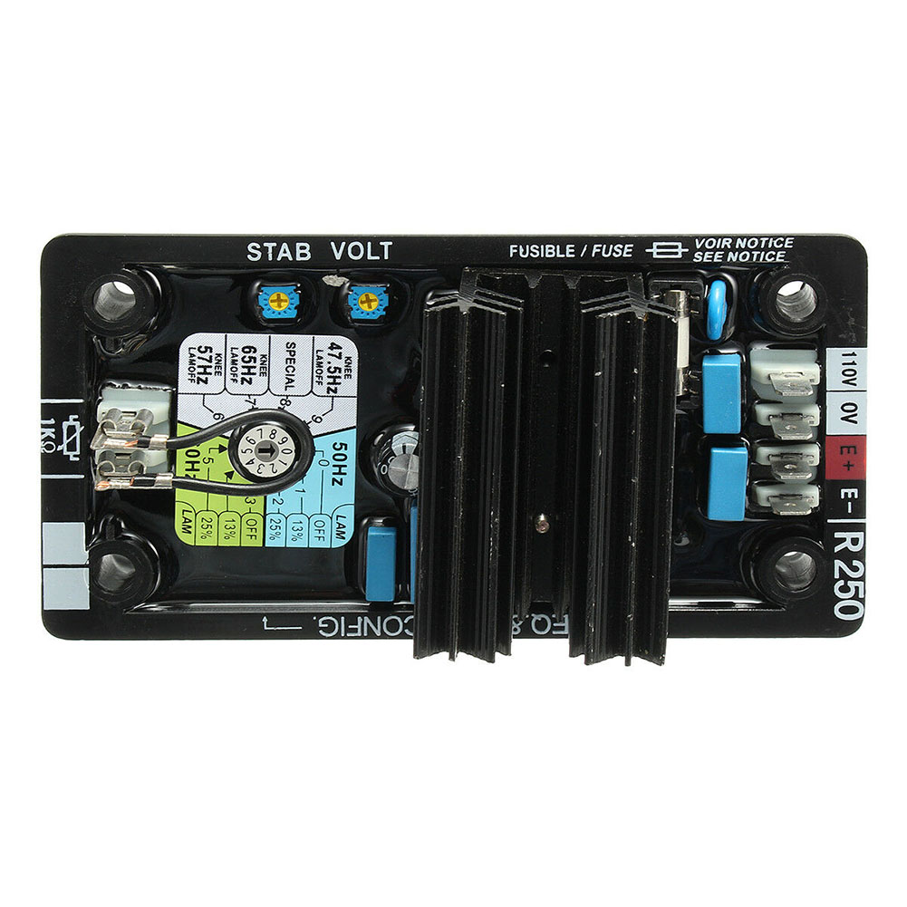 Regulador de Tensão Ferramenta para Leroy Componentes Automática Substituição Prático Módulo Elétrico Universal Brushless Somer Avr R250 6 Avr r250 componentes regulador de tensão automática