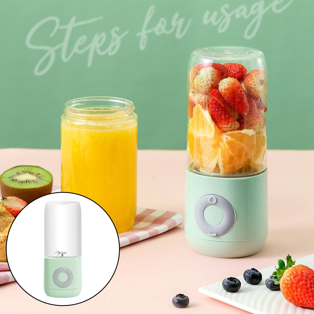 500mL Portable Electric Fruit Blender 6 Blades Fruit Mixer Machine Ice Mini Juicer Cup for Home Office Mini Juice Maker