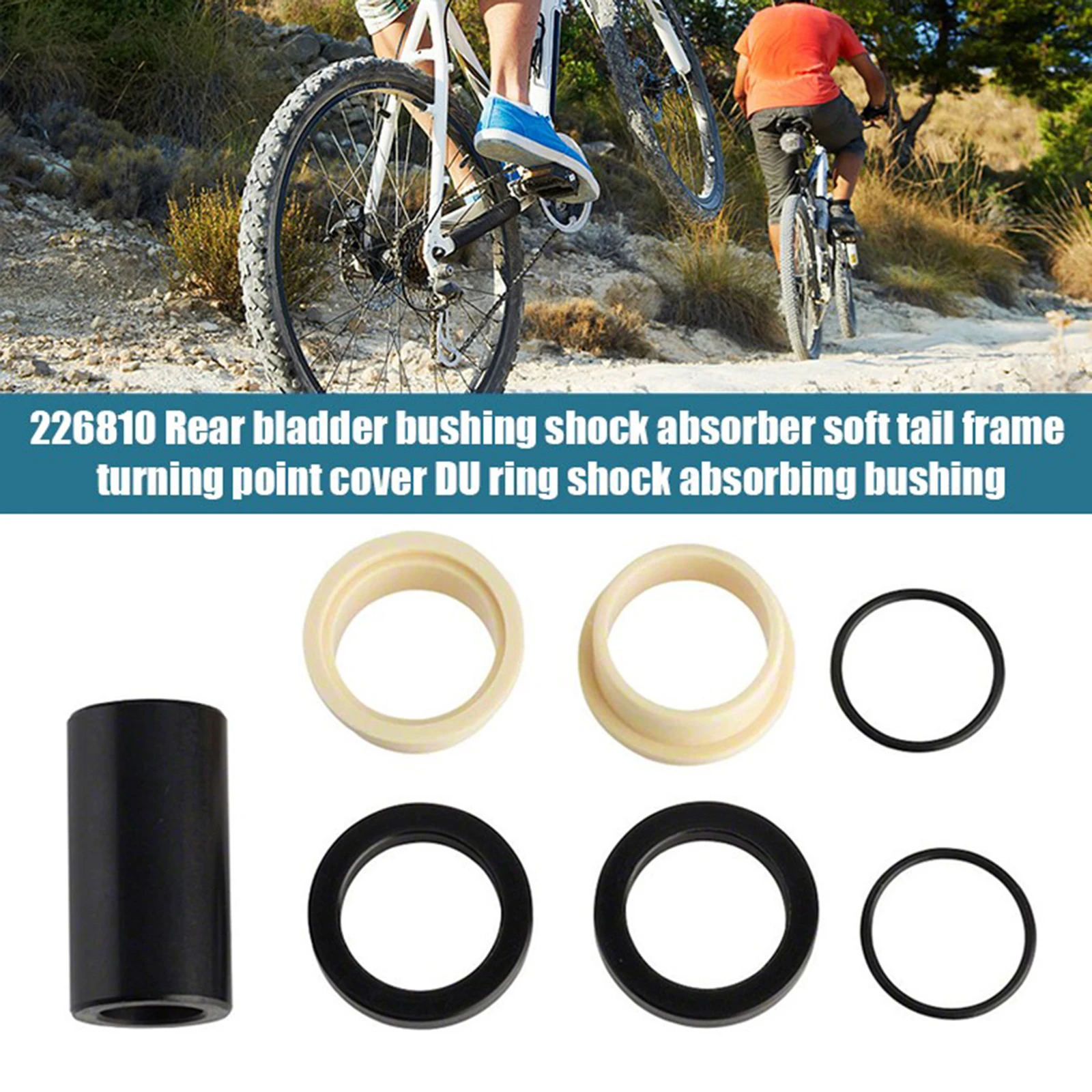 Mountain Bicycle Bushing Soft Tail Rear Shock Mount Shock Absorber Absorption Bushing Tube Turn Point Riding Cycling Tackles