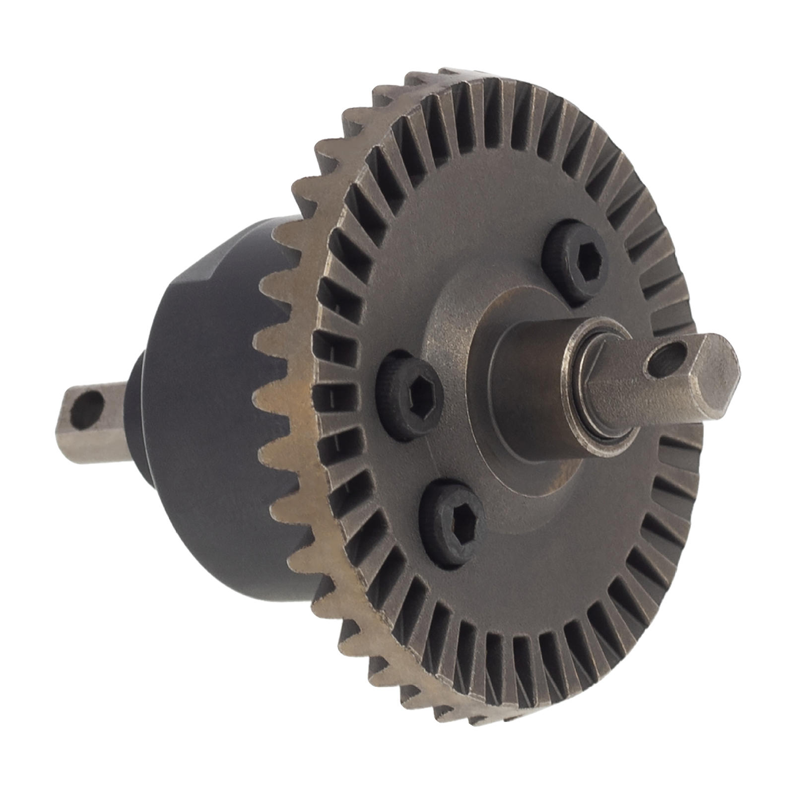 Differential Gear Metal Assembly, Differential Driven Steel Gear for 1:10 Slash 4x4 Huanqi 727 Remo Hobby Short-Course RC Car