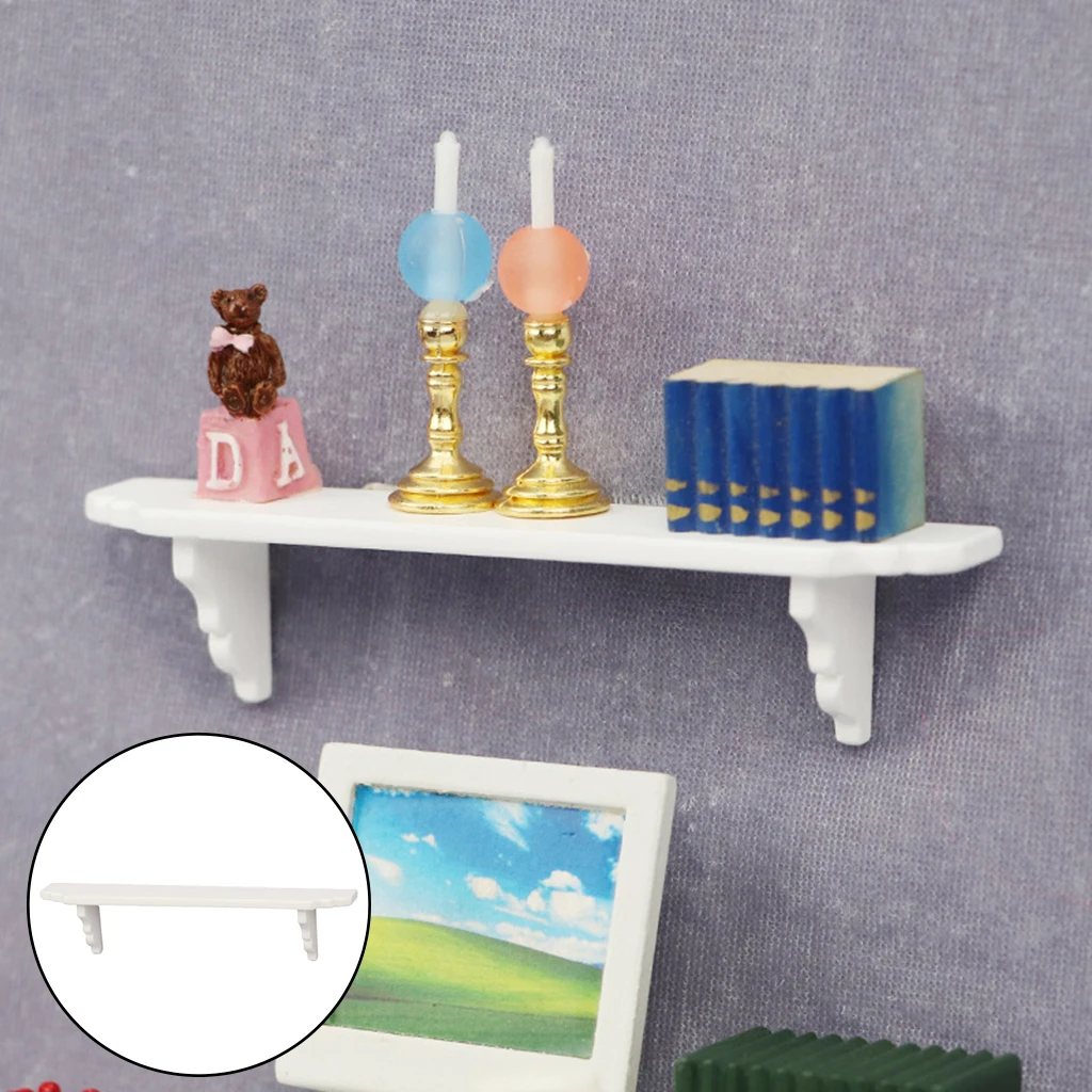 1/12 Scale Dollhouse Simulation Wall Shelf Model Bathroom Furniture Decor