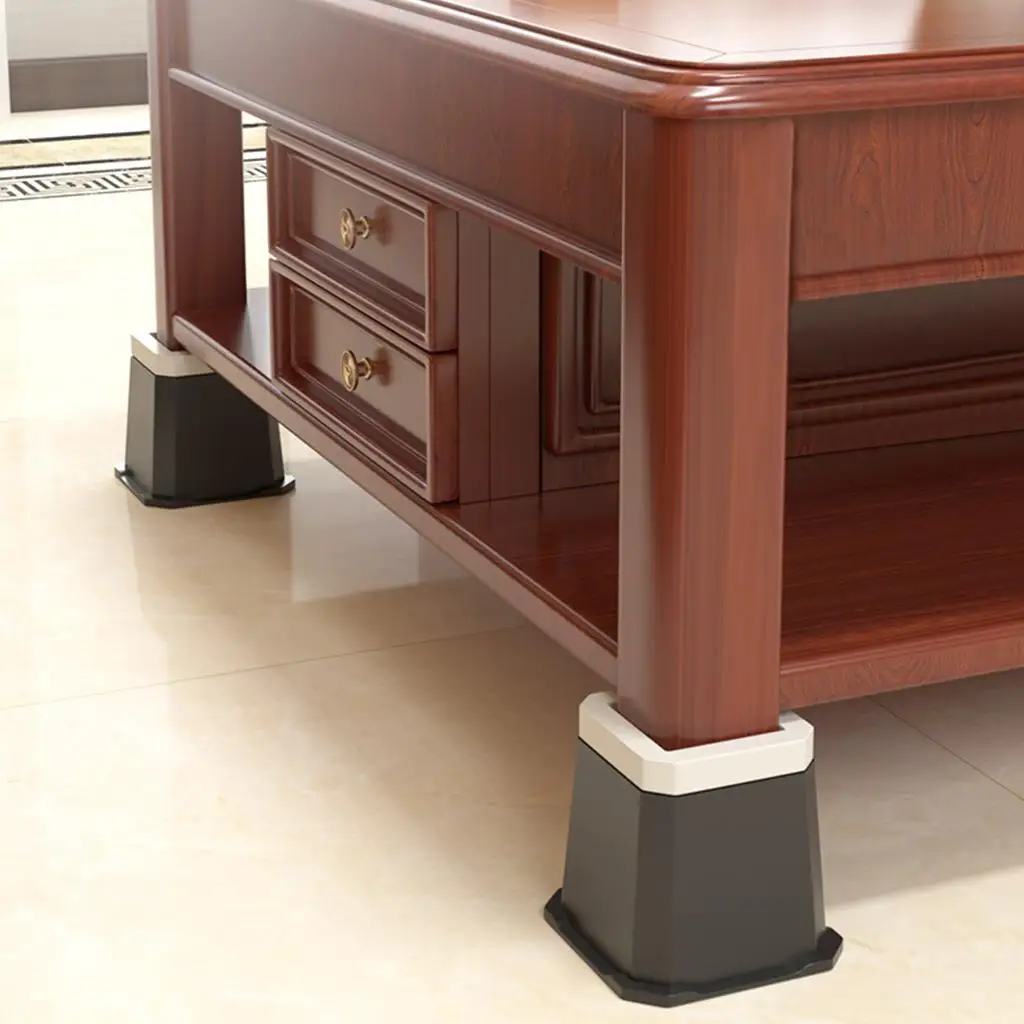 Furniture Risers Furniture Lifter Anti Slip Wear-Resistant Floor Protector Pads Chair Leg Lifts Bed Riser for Table Bed Desk