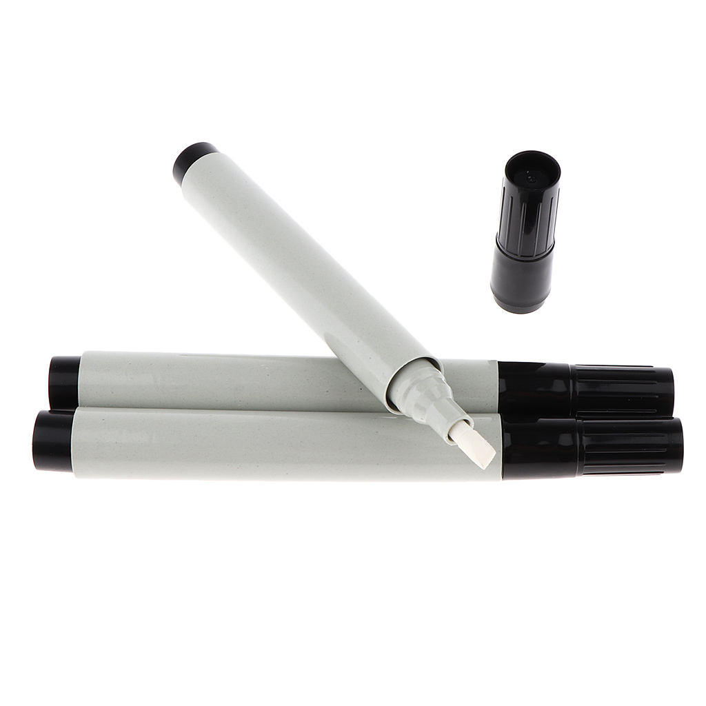 3 Piece 4.5mm Flat Tips Grey Watercolor Fluorescence Oil Acrylic Paint Marker Pen Ink Fountain Refills Empty Blank Pen Tube