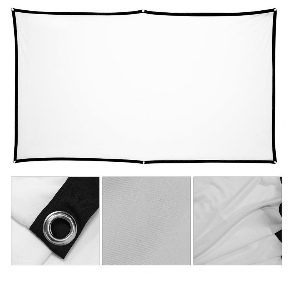 High Brightness 16:9 Fabric Cloth Projector Screen – Available in 60, 100, and 130 Inch Sizes for Epson, BenQ, Home Beamer Description Image.This Product Can Be Found With The Tag Names Computer cleaners, Computer Office, Projector screen