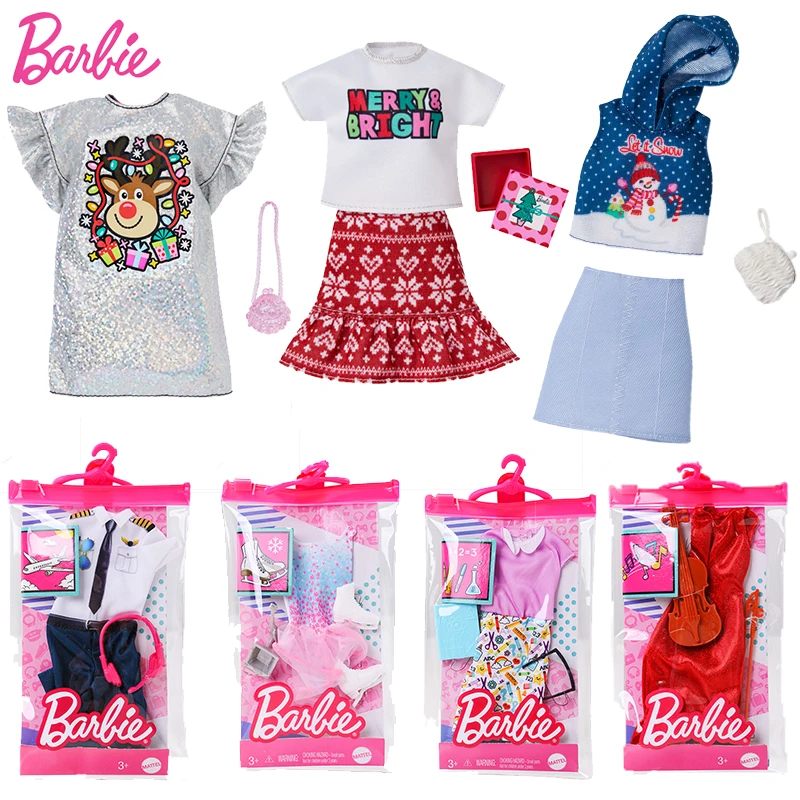 conjunto de roupas de boneca barbie acessório de traje para boneca de brinquedos para vestir
