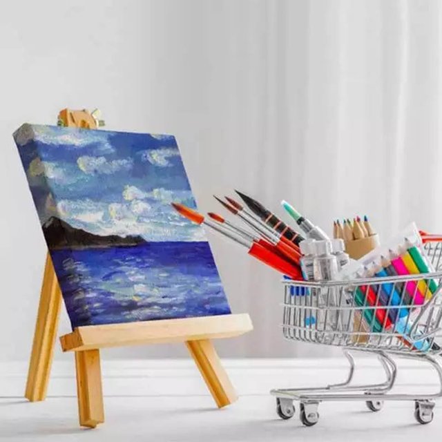 Mini Oil Painting Kit Painting Frame Holder Diy Art Craft Paint Drawing  Supplies 8x8cm Frame With 7x12cm Shelf - Fabric Decorating - AliExpress