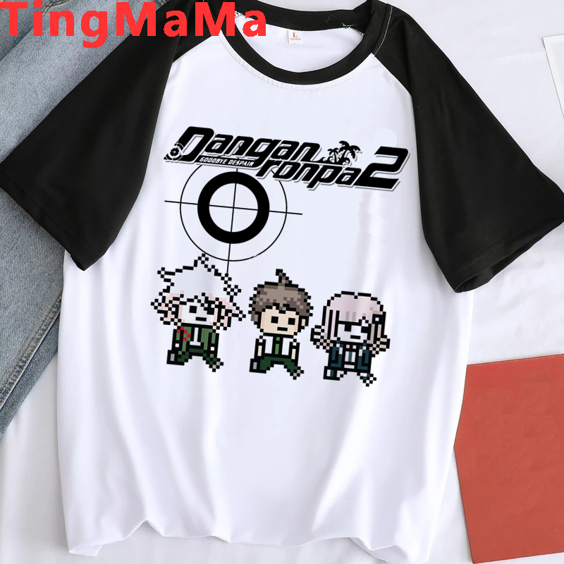 Heißer Danganronpa T Hemd Männer Kawaii Nagito Komaeda Sommer Tops Anime Harajuku T-shirt Cartoon Ouma Kokichi Graphic Tees Männlich – Detail 17