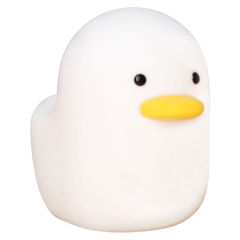 Cute LED Night Light Silicone Touch Sensor Duck Night Lamp Kids Baby Bedroom Desktop Decor Ornaments Battery/USB Charge