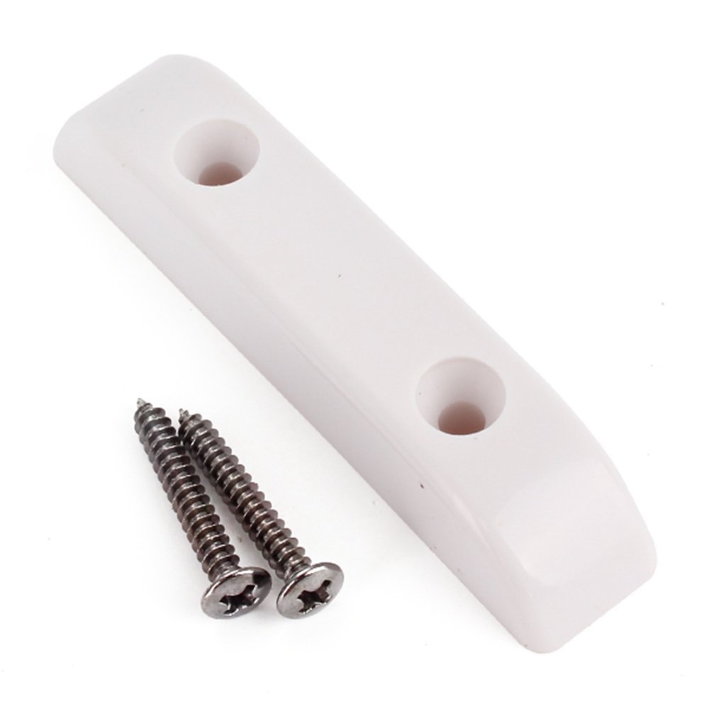 1pc White Plastic Thumb Rest With 2pcs Mounting Screws For ALL Bass Guitar