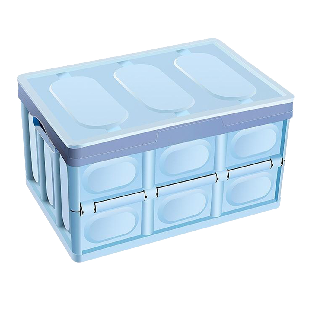 Plastic Foldable Storage Bins Space Saving Box for Car SUV Truck Auto Toys Books and File
