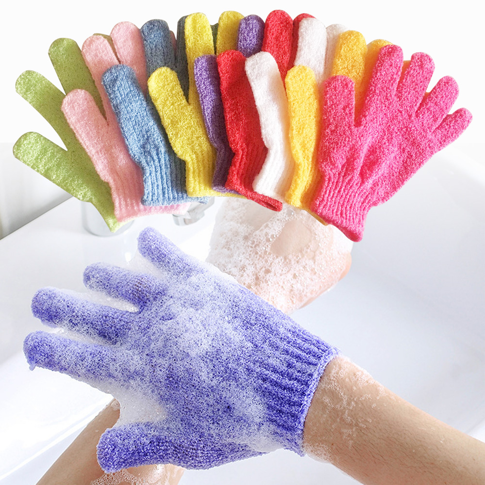 Best of 10pcs Bathing Body Scrub Gloves Collocation Shower Gel Soap Bath Cream Body Wash Deep Cleaning Of Dirt Dead Skin 19*13cm Reviews & Tips