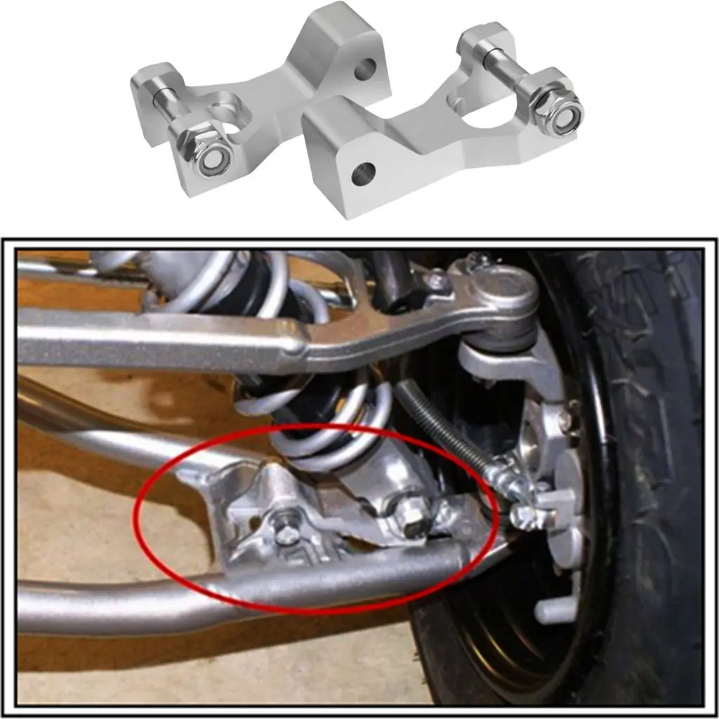 Motorcycle Silver Front Lowering Kit Lower Link For Kawasaki KFX 450 R