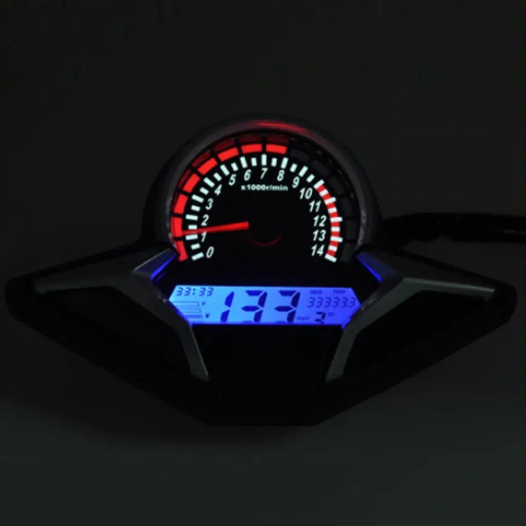199 KMH MPH 15000 rpm LCD Digital Speedometer Tachometer Odometer kmh with  LED Backlights for Honda CBR250R CBR 250