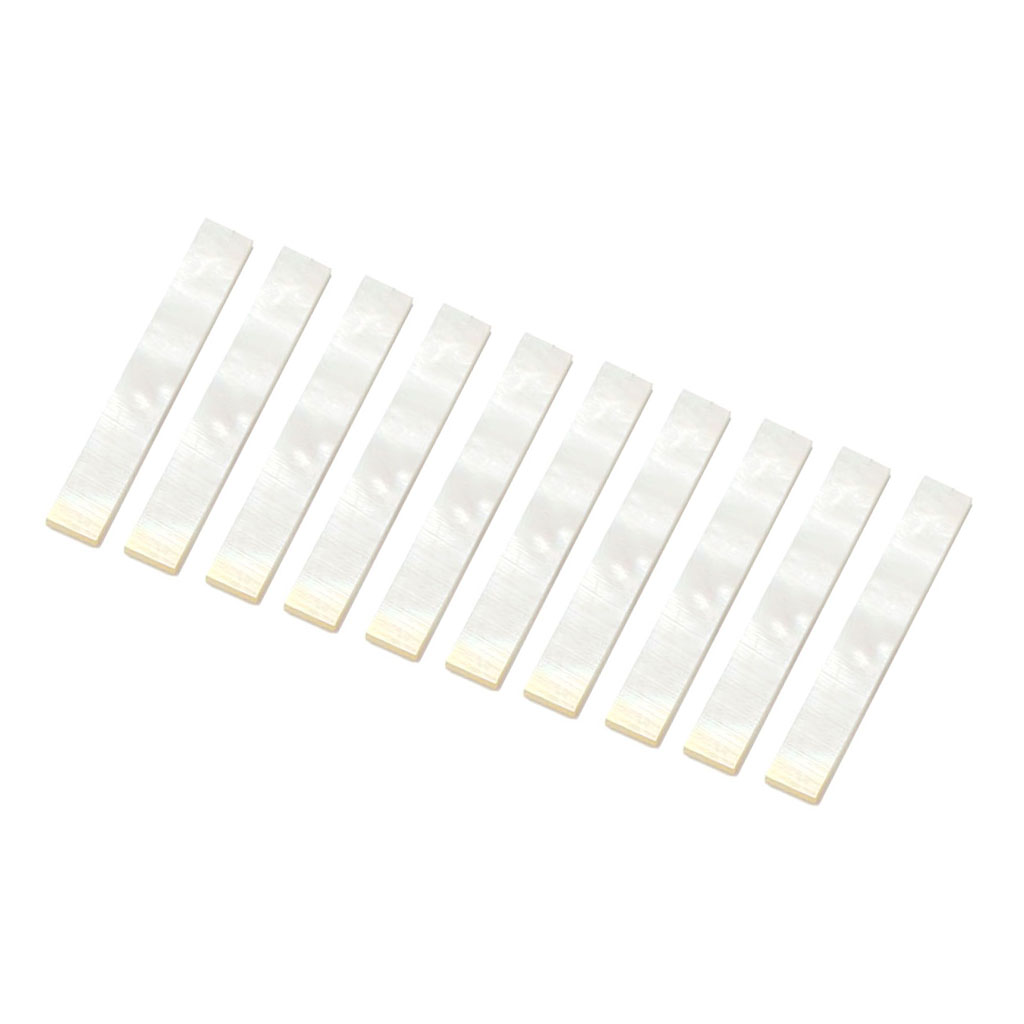 Pack Of 10 Decorate Inlay Material White Mother Of Pearl Shell Blanks 2mm