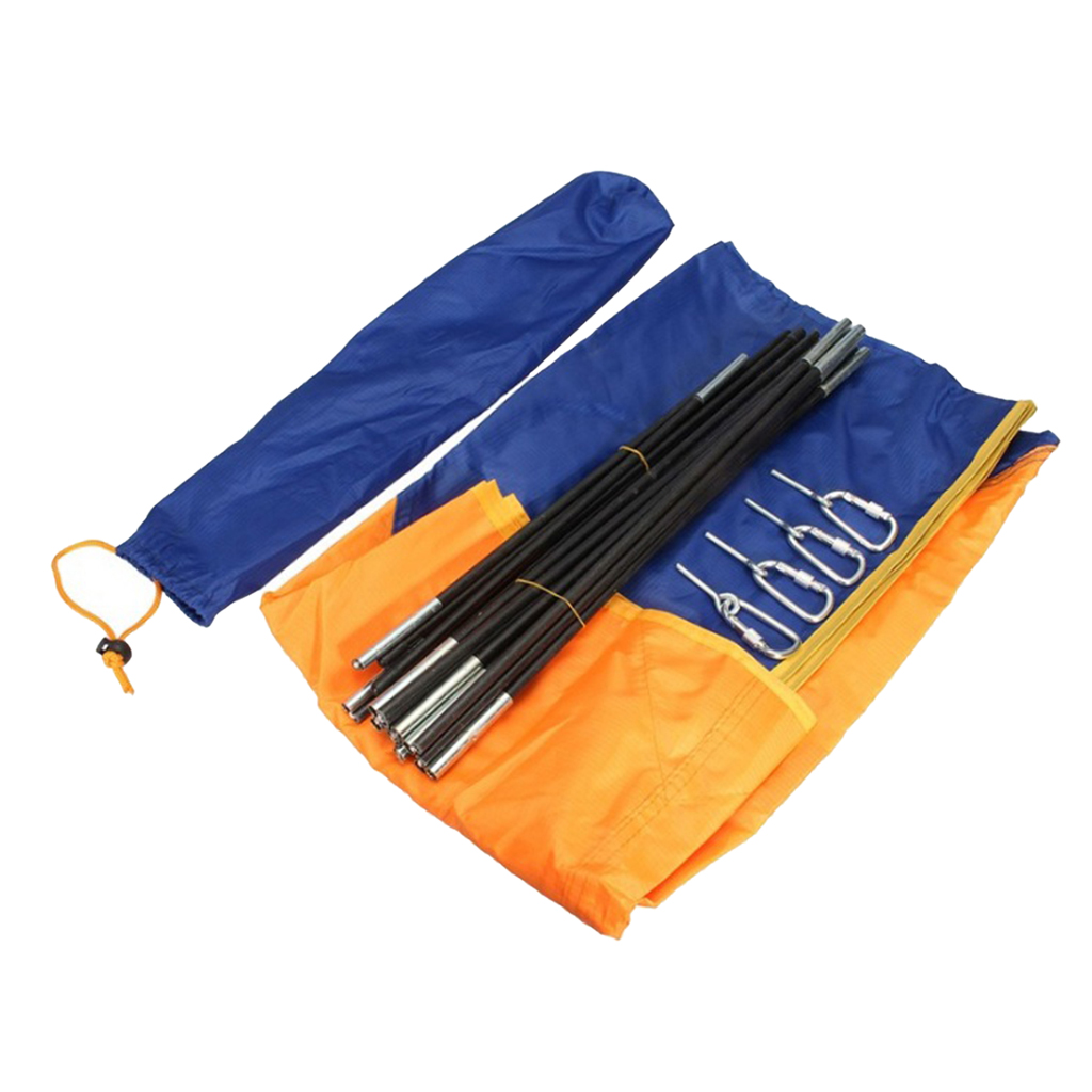 Folding Canopy SunShade Shelter Sailboat Awning Top Cover Fishing Tent Waterproof Rain Canopy for Inflatable Kayak Canoe Boat