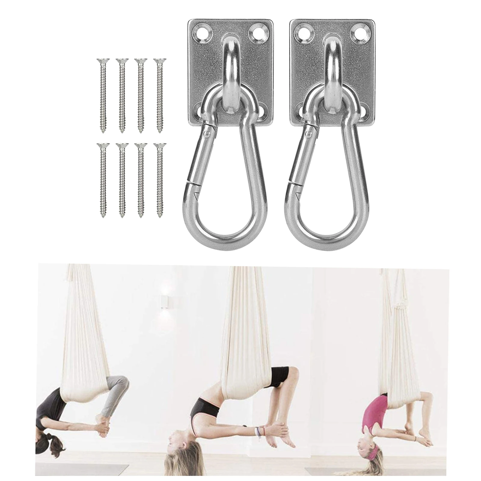 Ceiling Mount Anchor Hooks,  Trainer Wall Mounted  Strap Trainer er for Battle Rope,Yoga Swings,Hammock