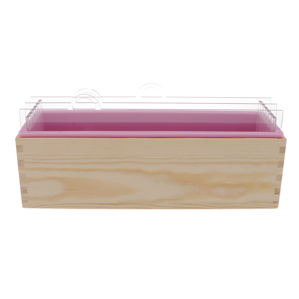 Rectangle Wood Box Silicone Soap Mold DIY Soap Candle Tool For Toast Loaf Baking