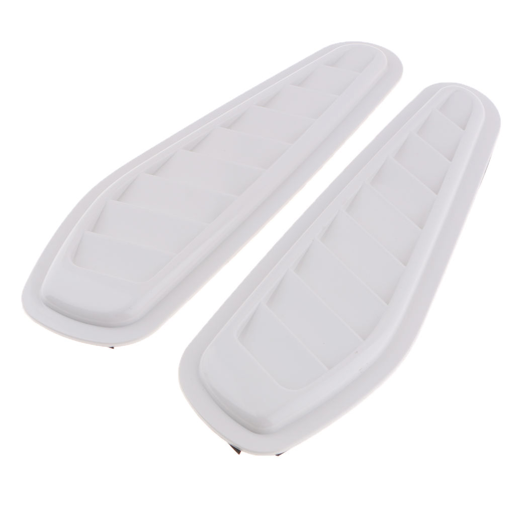 2Pcs Car Decorative Air Flow Intake Hood Scoop Bonnet Vent Cover Trim