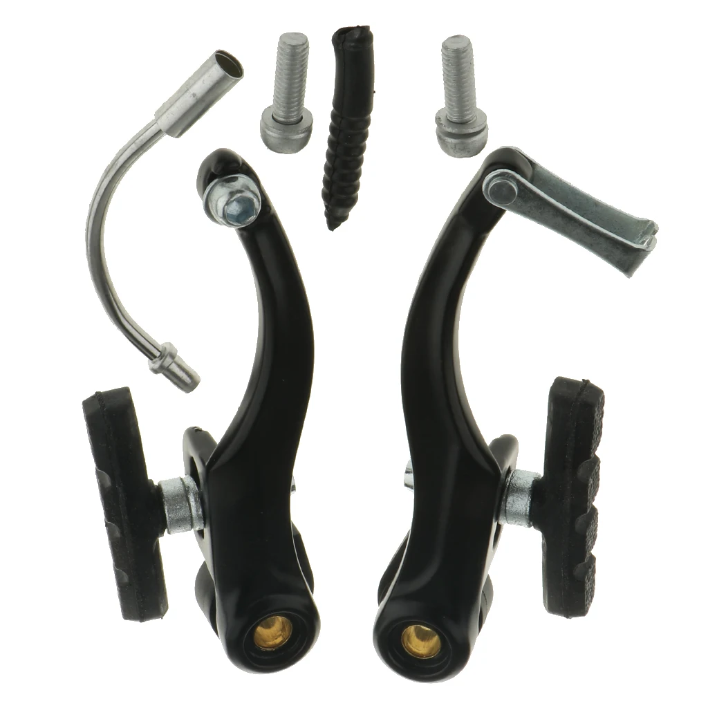 Folding Bicycle V Brakes Front Rear Pair Set Included Adjusting Bolt V-brake