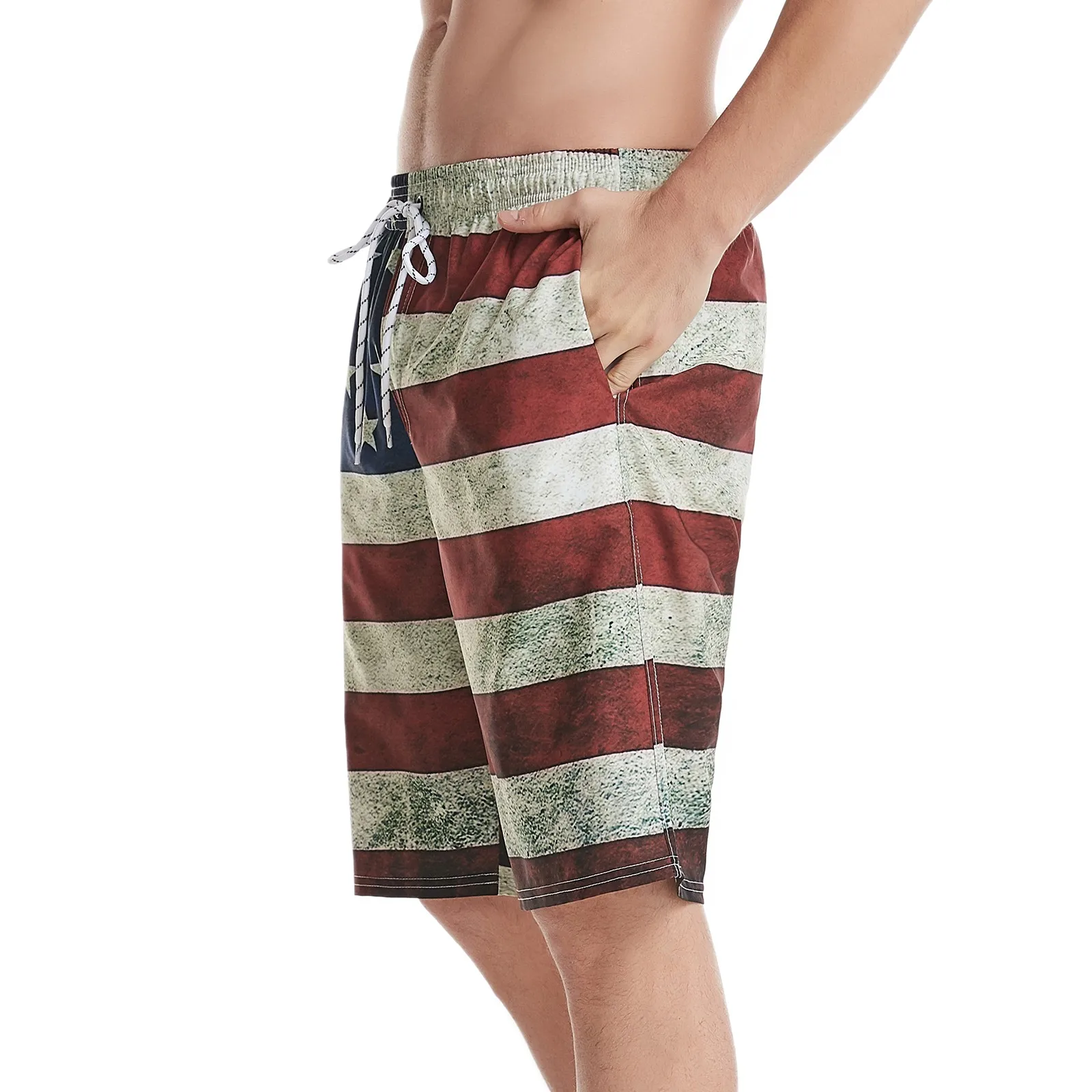 bandeira americana praia shorts cuecas homem maiôs