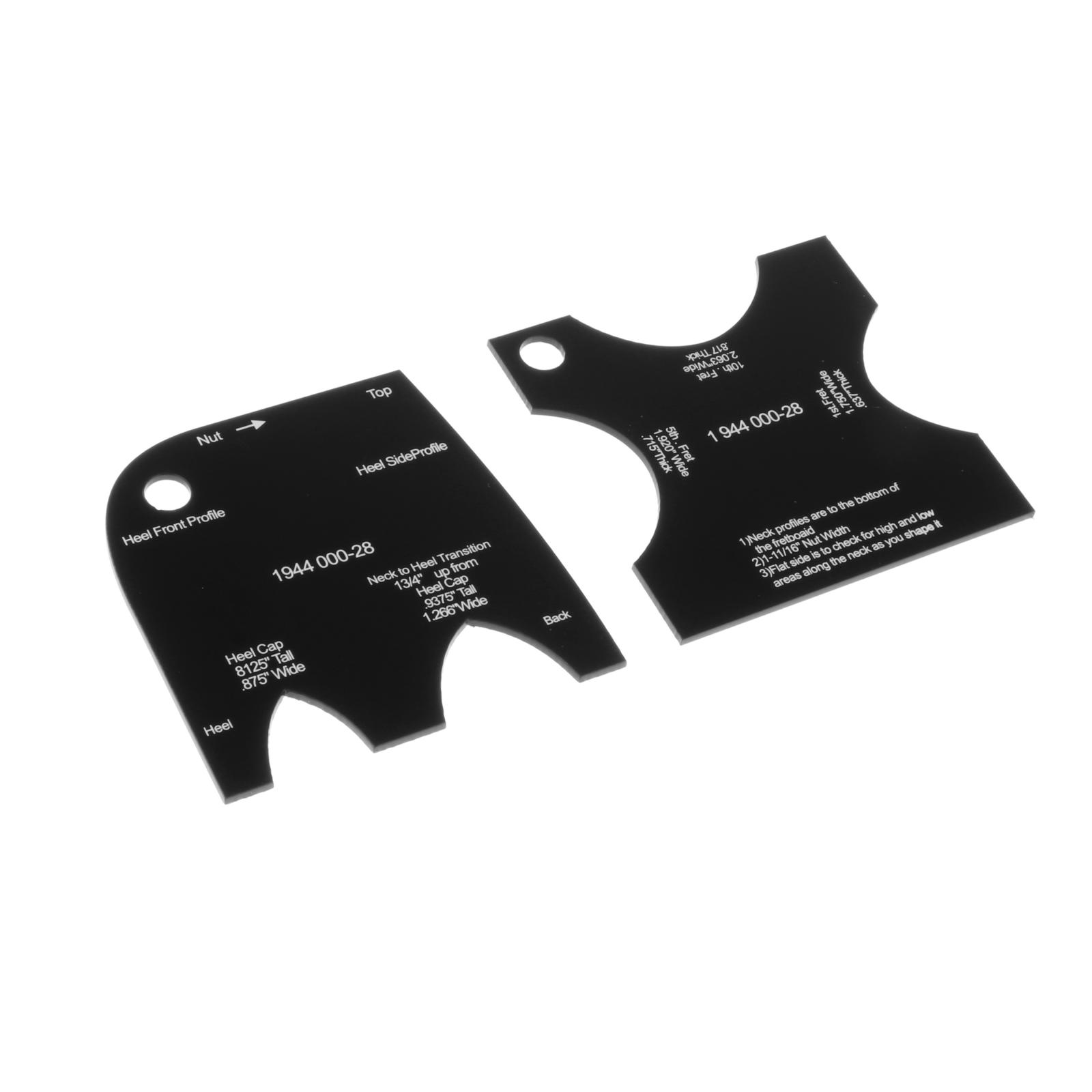 2 PCS Guitar Neck Mold Template Neck Shaping Reference Leveling for Folk Guitar Luthier Maintenance Repair & Care Tool