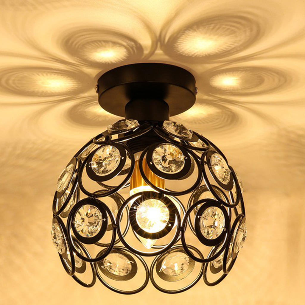 Elegant Floral Design Crystal Ceiling Light Cover Chandelier Pendant Lampshade